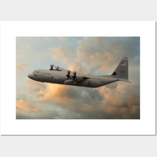 USAF C-130J-30 Hercules Posters and Art